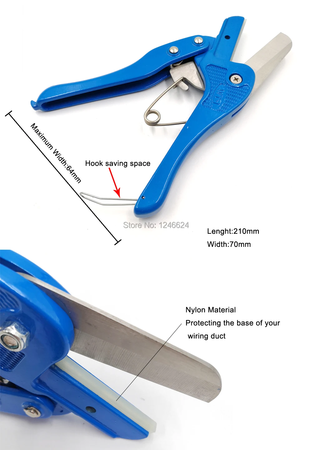 1pc Wiring Duct Cutter WT-1 KSS Taiwan Max Cutting width of duct =60mm 