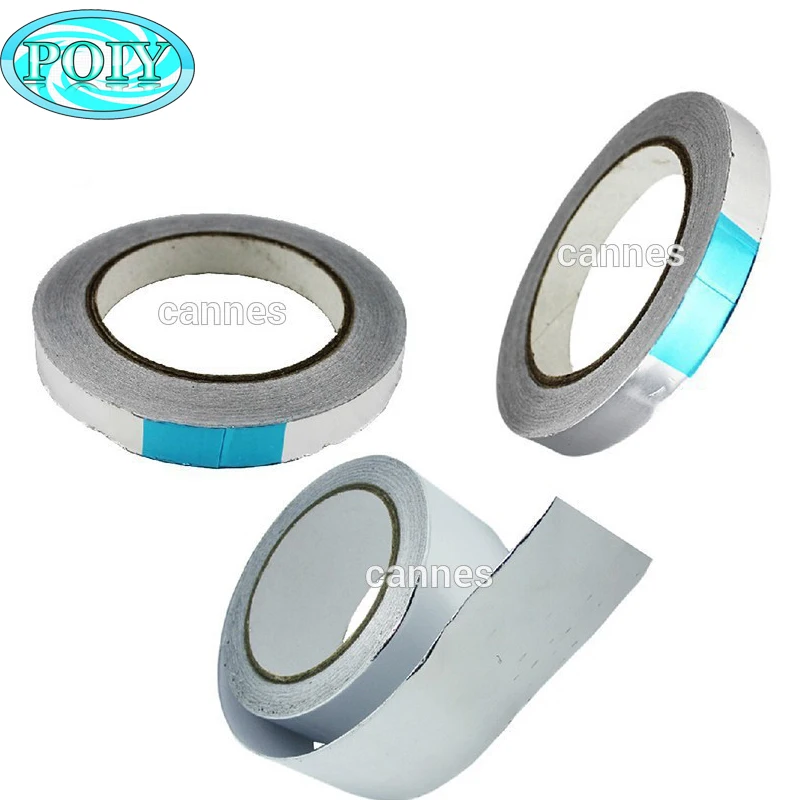 10MM 50MM Aluminium Foil Adhesive Sealing Tape Heat Resist High