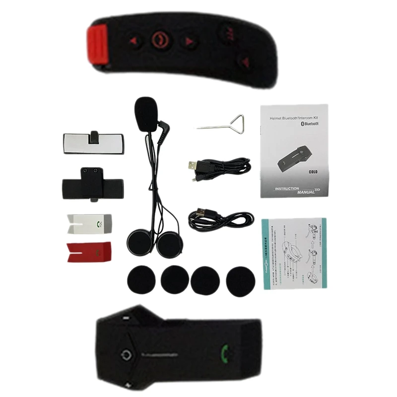 

FreedConn Motorcycle Communication System Freedconn Colo-Rc Helmet Remote Control Bluetooth Headset Interphone Nfc / Fm / 1000M
