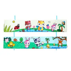Livre de berceau en tissu pour bébé, livre pour nouveau né, pour l'éducation précoce, Double face, pare chocs, motif Animal, livre pour bébé 