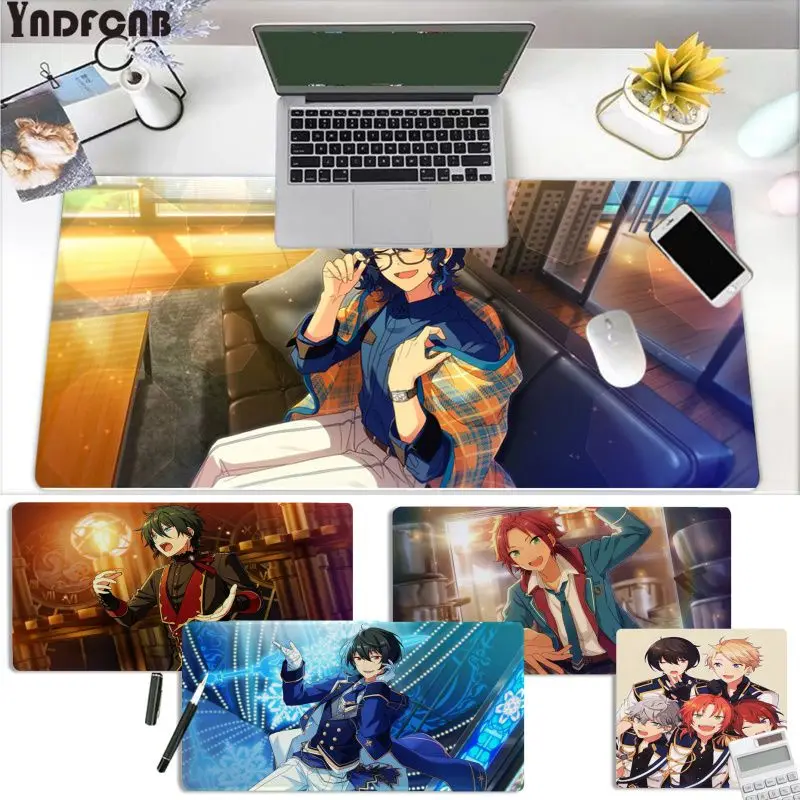 YNDFCNB Ensemble Stars Funny Natural Rubber Gaming mousepad Desk Mat Size for Cs Go LOL Game Player PC Computer Laptop | Компьютеры и
