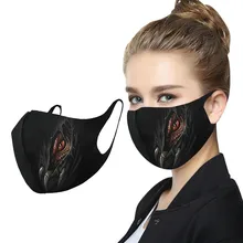Masque facial imprimé Animal pour adultes, unisexe, coupe-vent, sans couture, équitation en plein air, masque de maintien à séchage rapide, mondkapjes wasbaar /03