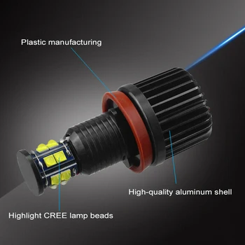 

H8 Car LED Lights 2pcs Bulb Lamp Driving Accessories For BMW E92 E93 E63 E70 X5 X6 Auto