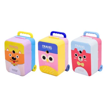 

Travel bag Luggage Cartoon suitcase Cute Hand Crank Pencil Sharpener Manual pen Sharpener School Supplies Stationary Kids Gifts
