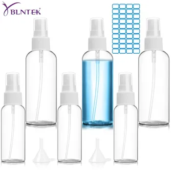 

8PCS Spray Bottles Set, YBLNTEK Transparent Empty Spray Bottles 50ml/100ml Travel Refillable Bottles Makeup Cosmetic Containers