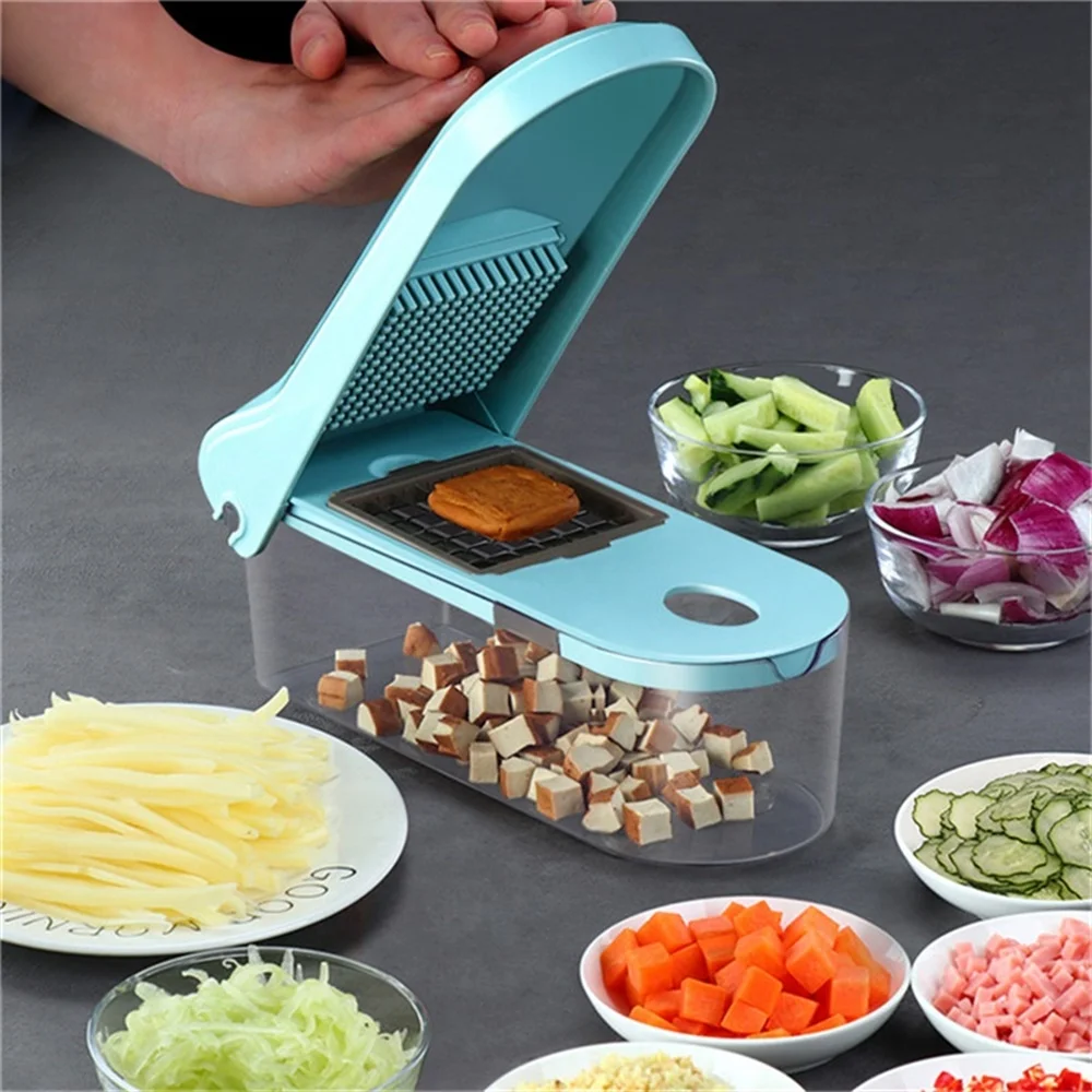 

Multifunction 8 In 1 Food Vegetable Fruit Cutter Potato Peeler Carrot Cheese Grater Vegetable Slicer Tool