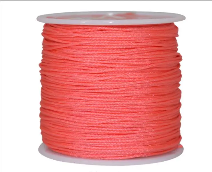 1Roll 0.8 1 1.5 mm Nylon Cord Thread Chinese Knot Macrame Cord Bracelet Braided String DIY Tassels Beading String Thread Jewelry 