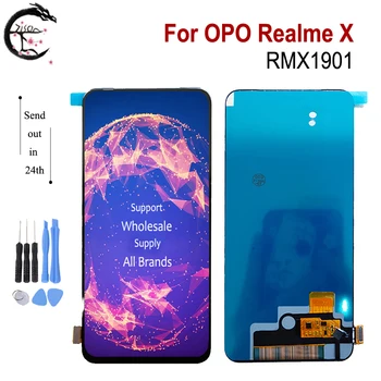 

6.53" LCD With Frame For OPPO Realme X LCD RMX1901 Display Touch Screen Digitizer Sensor Assembly RealmeX Display Replacement