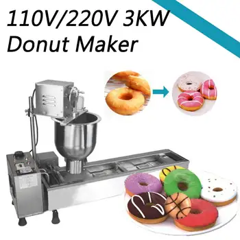 

3KW Commercial Use Electric 7.5L Donut Ball Machine Full Automatic Doughnut Donut Maker Flower Donut Making Machine For Bakery