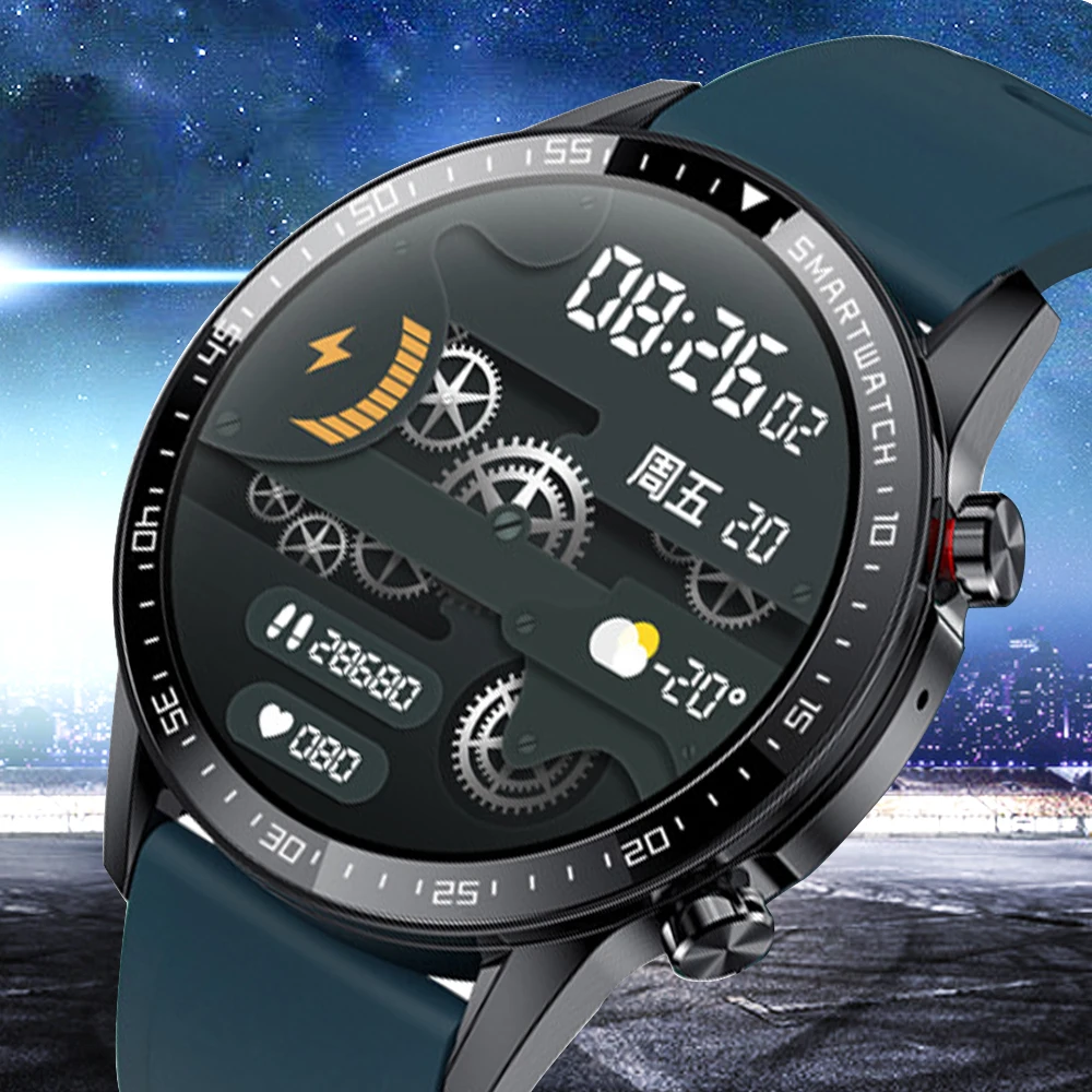 Smart Watch Men 1.3inch Full Touch Heart Rate Monitor Ip67 Waterproof