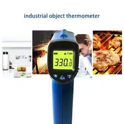 -32 ~ 380C Ручной бесконтактный ИК инфракрасный термометр с ЖК-дисплеем лазерный пирометр измеритель температуры поверхности Imager C F подсветка