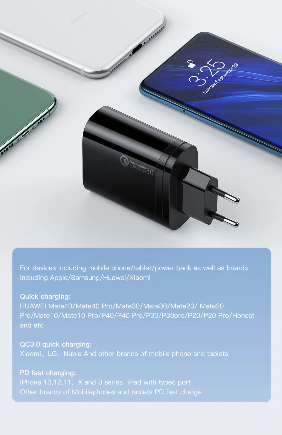 airpods usb c KUULAA USB Charger 38W Quick Charge 4.0 PD 3.0 USB Type C Fast Charger For iPhone Xiaomi Portable Mobile Phone Charger Adapter 65w charger usb c