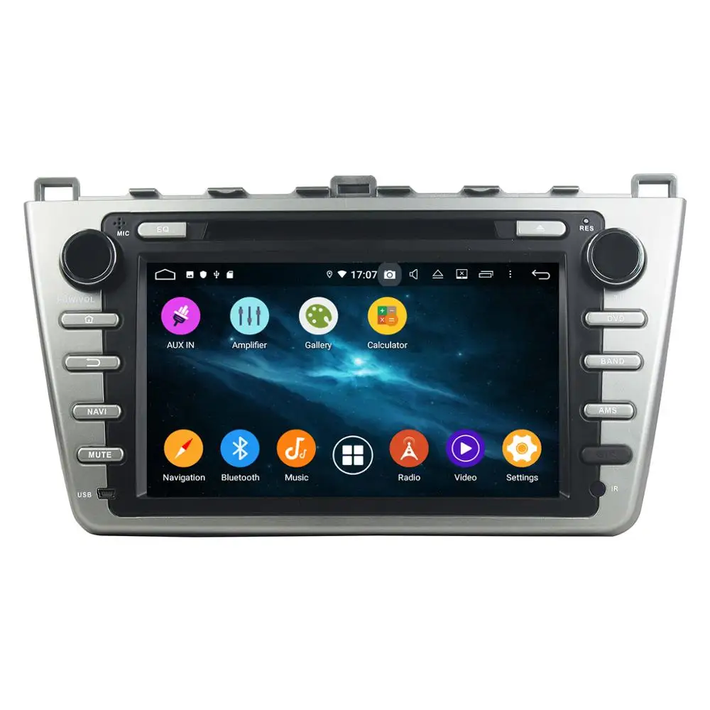 2Din android9.0 4+ 64G Автомобильный gps мультимедийный dvd-плеер для Mazda 6 Atenza 2008 2009-2012 навигация с wifi bluetooth радио
