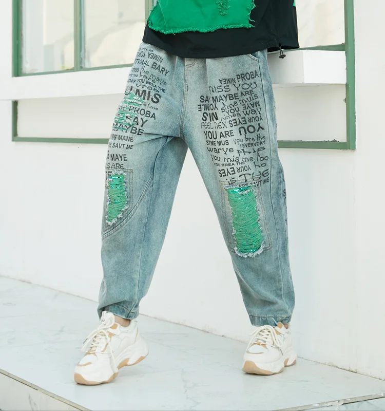 Max LuLu New Spring Fashion Korean Ladies Ripped Straight Pants Womens Printed Vintage Jeans Loose Denim Trousers Plus Size