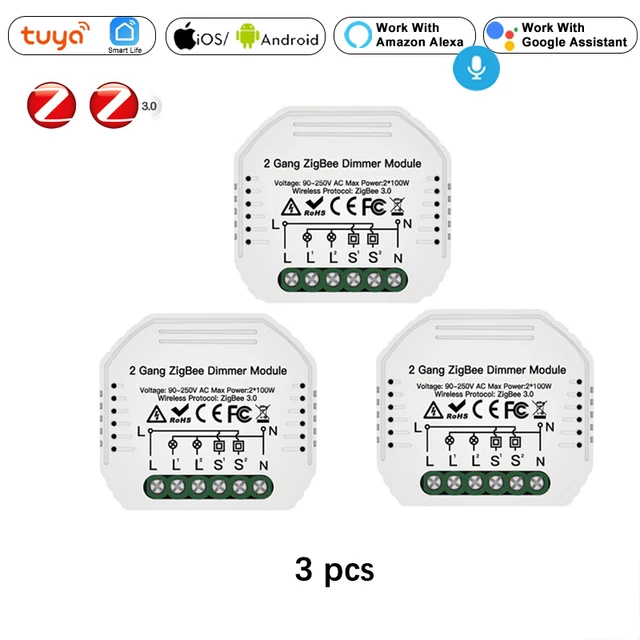 3 pcs zigbee switch