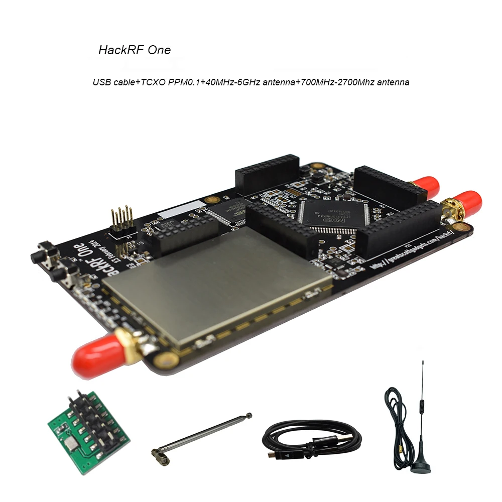 USB TCXO antenna 2 HackRF одно программное обеспечение определяется радио Платформа 1 МГц 6 ГГц RTL SDR демонстрационный ключ приемник TCXO антенна Ham C5-002 - Цвет: USB TCXO antenna 2