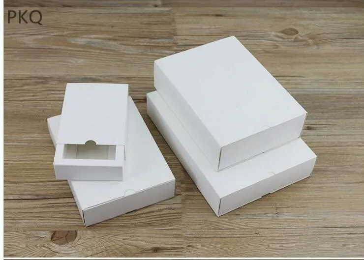 

10Pcs Kraft Paper Small Gift Packaging Box white Craft Paper Cosmetic Packing Box Small Perfume Bottle Package Boxes jewelry box
