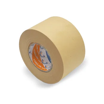 

Easy Tear Sealing Water Wet Fixation Writing Heat Resistant Brown Paper Wide Picture Framing Roll Tape Eco Friendly Adhesive