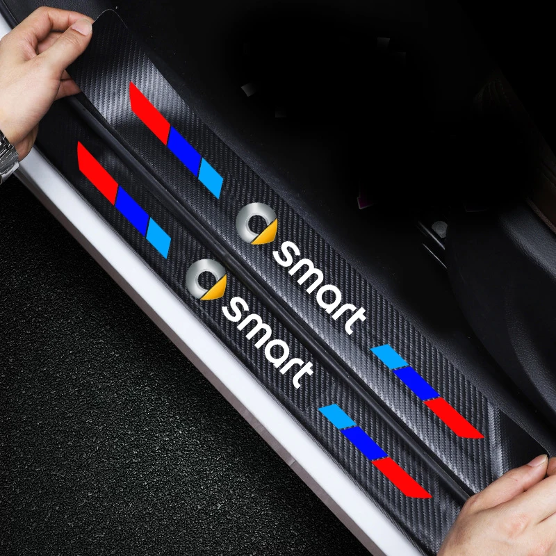 Для smart fortwo forfour 453 451 450 умный Логотип Автомобильные аксессуары 4 шт. углеродное