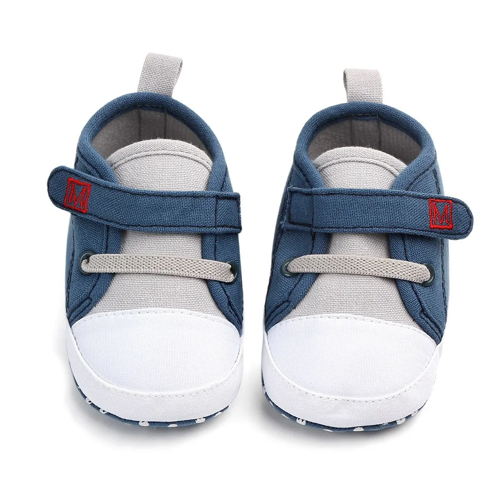 Baby Shoes 2019Top New Newborn Baby Cute Boys Girls Canvas Letter First Walkers Soft Sole Shoes For Children Baby Schoenen