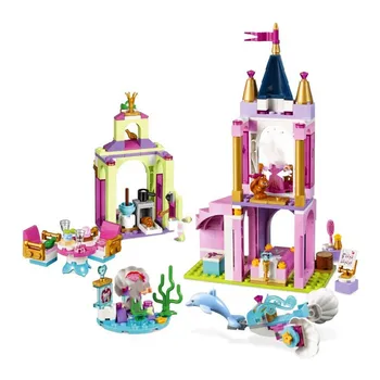 

300Pcs Princess Ariel Aurora and Tiana's Royal Celebration Building Blocks Brick Compatible 41162 Toys for Children