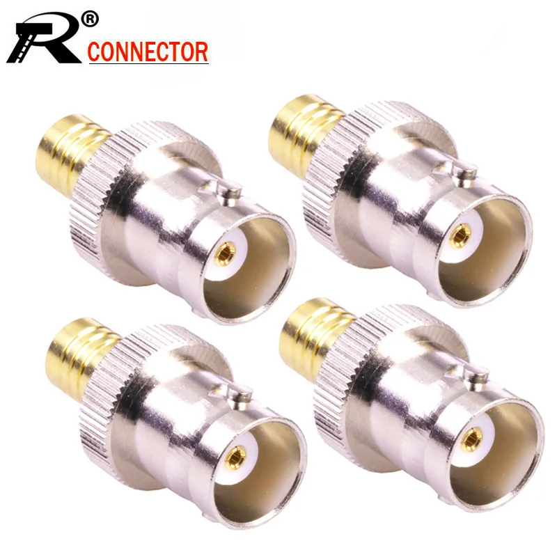 10pcs/lot Copper BNC Female to SMB Female Coaxial Adapter BNC Jack to
