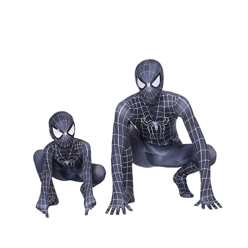 Kids Adults Black Spider-Man Far From Home Peter Parker Spiderman Cosplay Costume Zentai Superhero Bodysuit Suit Jumpsuits