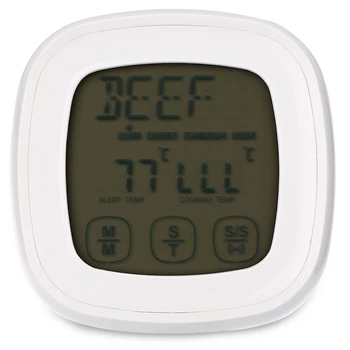 

Ts - 802A Contact Screen Meat Cooking Grill Thermometer Timer with Probe Z40