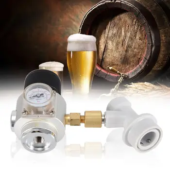 

CO2 Gas Regulator System Kit Magnetic Solenoid Check Valve Home Bar Homebrew CO2 Beer Mini Gas Regulator With Corny Keg
