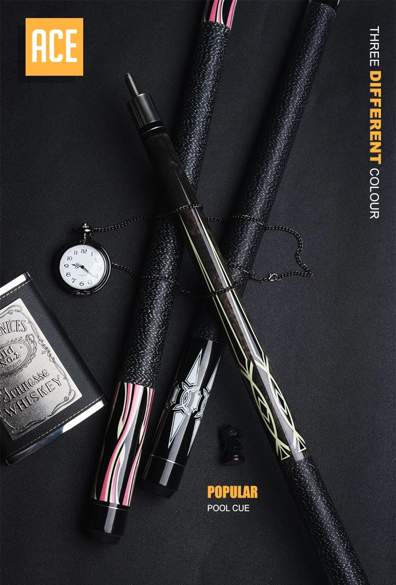 Pool Cue Billiard Maple Shaft Stick With Case Linen Wrap Billar Taco De Billar Wonderful Decal Butt  당구 бильярд Professional cue