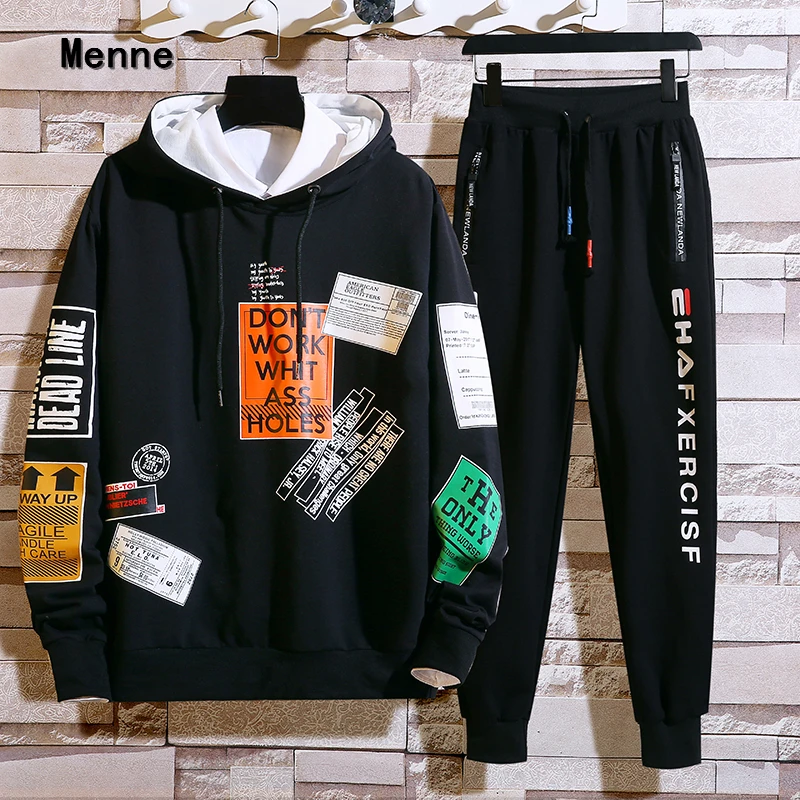 Menne hoodies Spring and autumn fashion Korean hooded sports suit /men hoodies