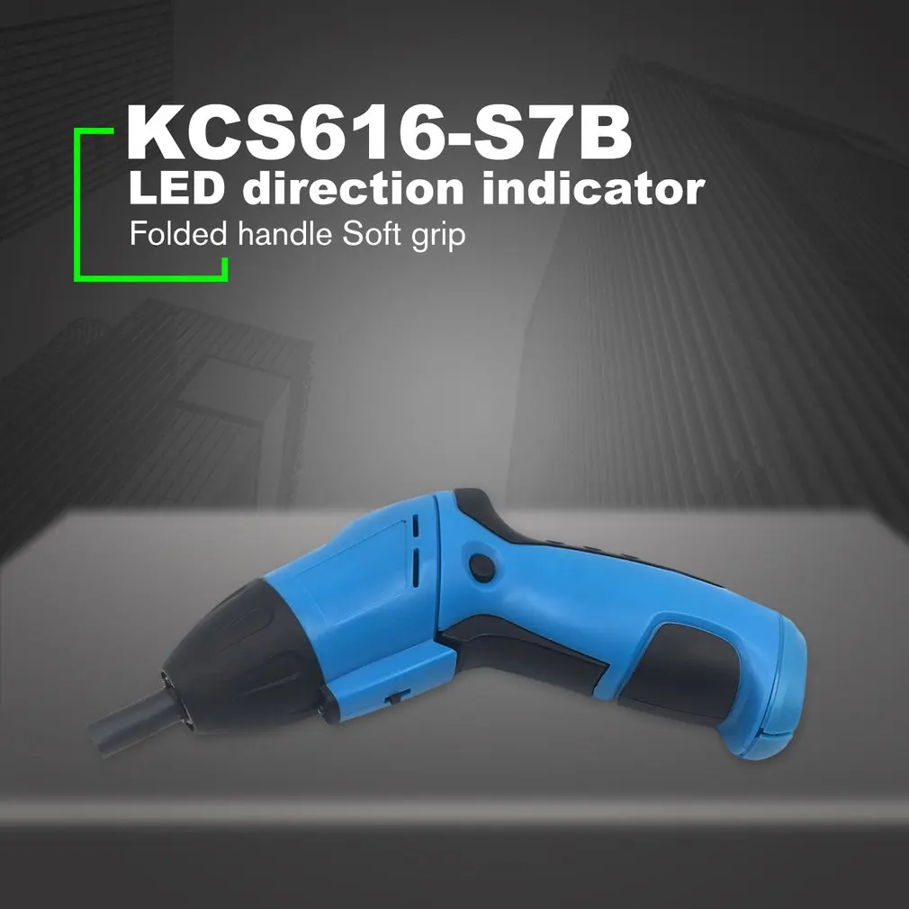 X- POWER Battery Operated Cordless Electric Screwdriver Driver Bits Drill Blue Home Useful Multi Hand Tool