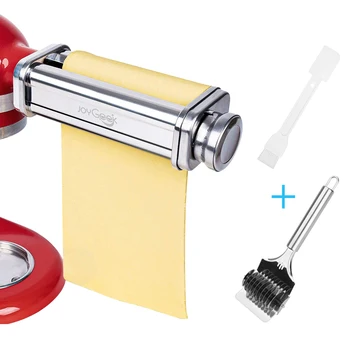 

Pasta Maker Machine Attachments For KitchenAid Stand Mixers Pasta Sheet Roller Spaghetti Fettuccine Cutter Noodle Maker Parts