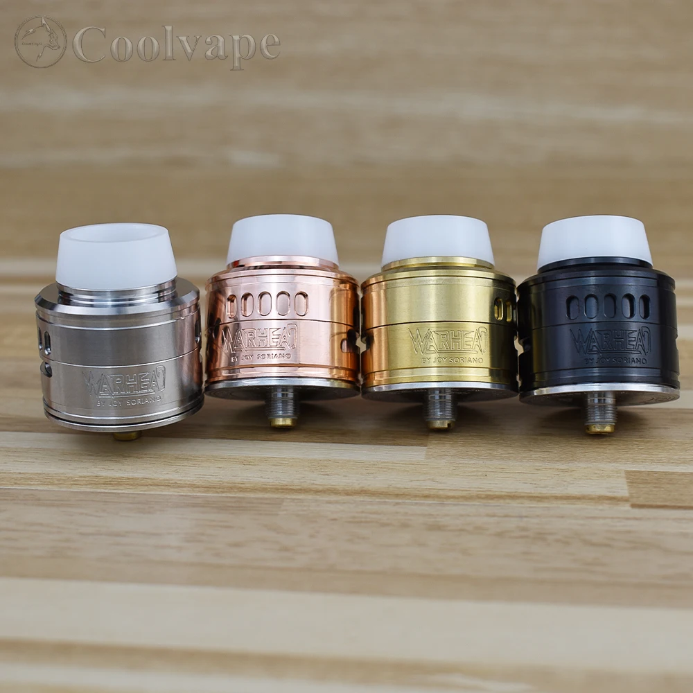 

Wolf Coolvape warhead RDA 30mm atomizer DIY with 316 stainless steel e-cigarette Tank vape fit 510 mech mods vs Tauren solo RDA