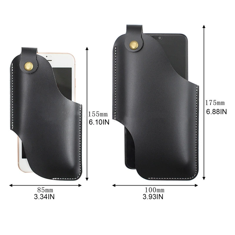 

1Pc Men Phone Carrier Belt Hip Pouch Hanging Waist Bag Holster Wallet PU Leather New