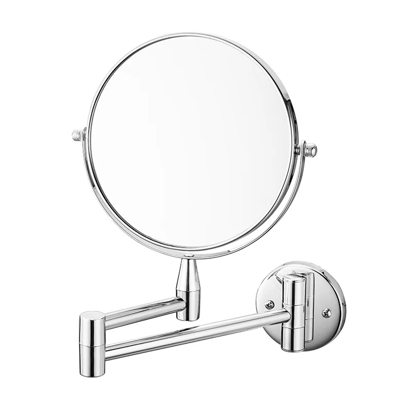 Bathroom Hotel Wall Enlarging Makeup Retractable Folding Hanging Double Sided HD Beauty Mirror