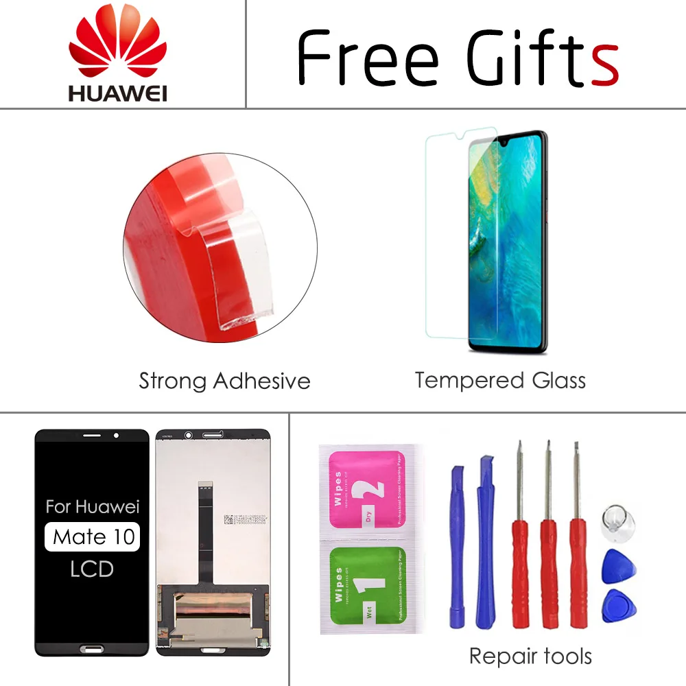 5," для Huawei mate 10 ЖК-дисплей сенсорный экран дигитайзер сборка для Huawei mate 10 lcd mate 10 ALP L09 L29 замена экрана