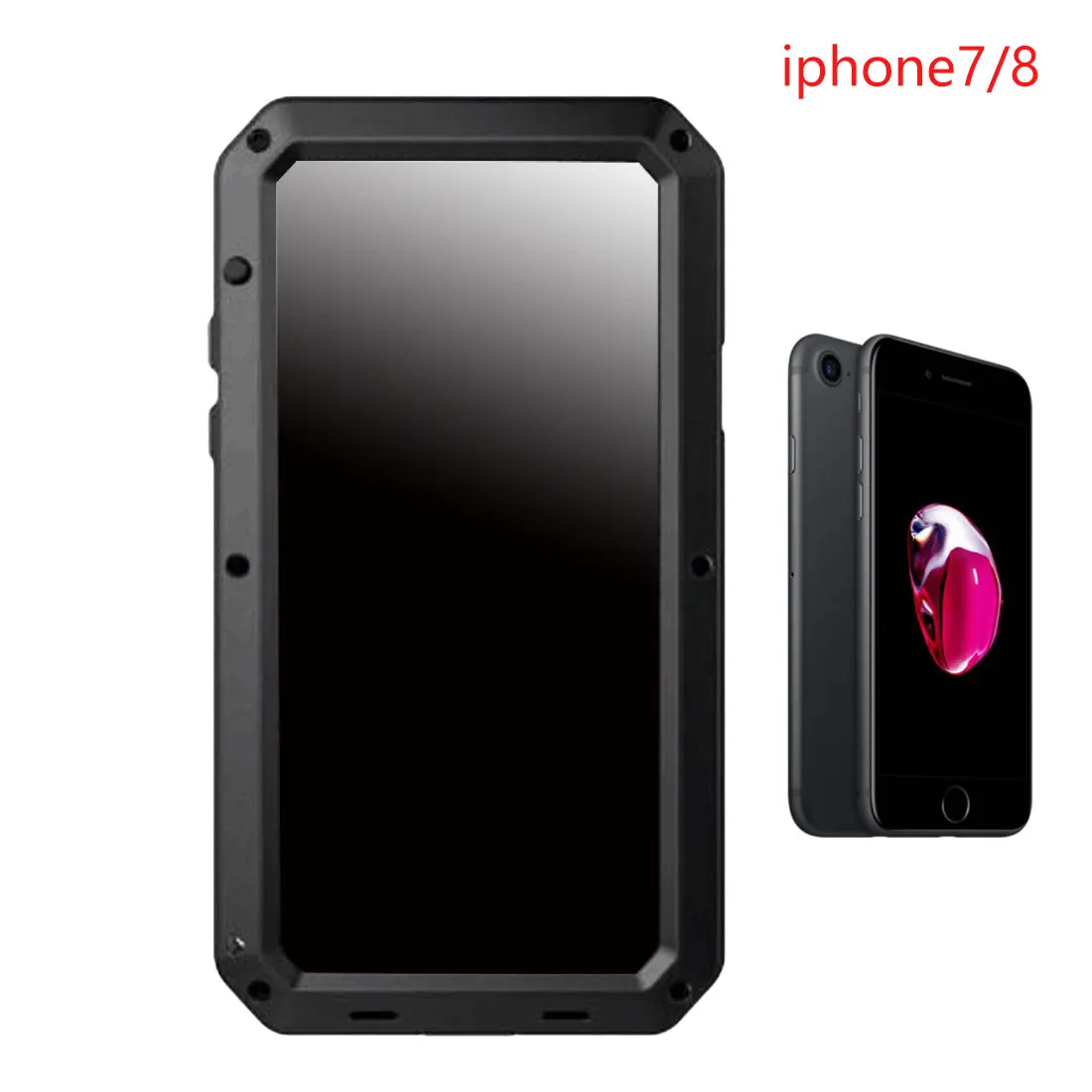 Открытый Doom роскошный противоударный металлический корпус алюминиевый чехол для телефона пылезащитный чехол для iPhone 7 8 Plus алюминиевый чехол для телефона - Цвет: iphone7x8