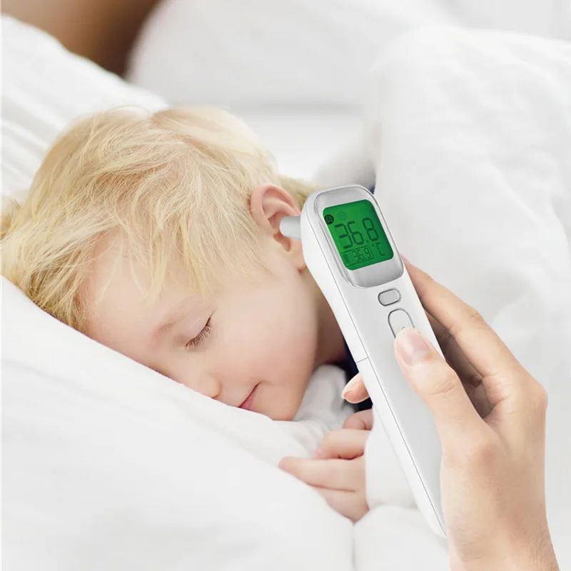 

Baby Thermometer Infrared Digital LCD Body Measurement Forehead Ear Non-Contact Adult Body Fever IR Children