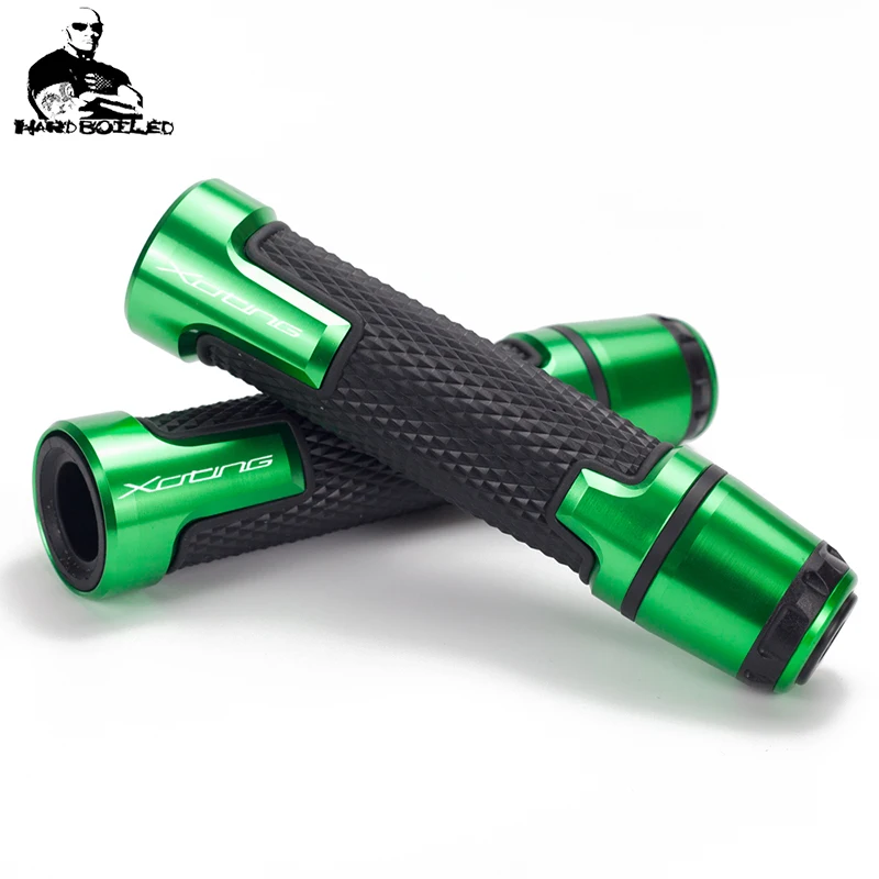 Рукоятки для мотоцикла концы для KYMCO Xciting250 XCITING 250 300 350 400 400S 500 рукоятки для мотоциклов гоночный грипса на руль - Цвет: Xciting Green