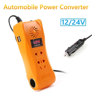 

LED Digital 200W Car Power Inverter DC 12V/24V to AC 220V Modified Sine Wave MSW Car Truck Inverter with Dual USB Charger