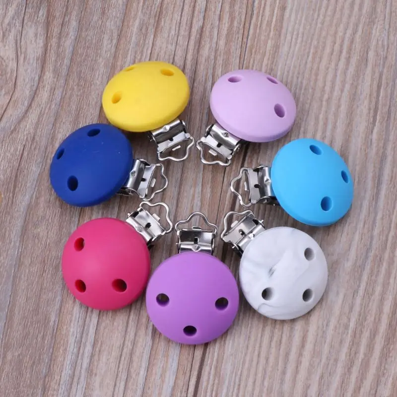 Зажимы для соски силиконовые прорезыватели для зубов детские игрушки грызунки DIY ювелирные изделия для кормления аксессуары держатель соски застежки игрушки