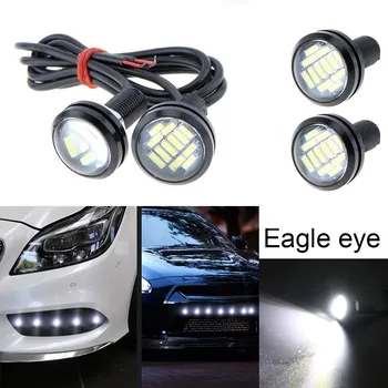 

2PC Car Light Car LED Bulb 4014 12SMD 23MM Super Bright Eagle Eye Light Slim Waterproof DC12V Chassis Lights DRL LED Bulbs 120LM