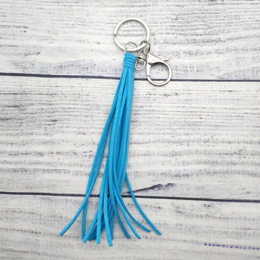 DIY Colorful Wrapped Tassel Keychain