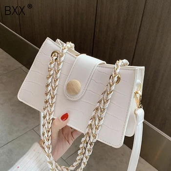 

[BXX] Stone Pattern PU Leather Shoulder Bags For Women 2020 Autumn Fashion Handbags Vintage Ladies Travel Hand Bag HO357