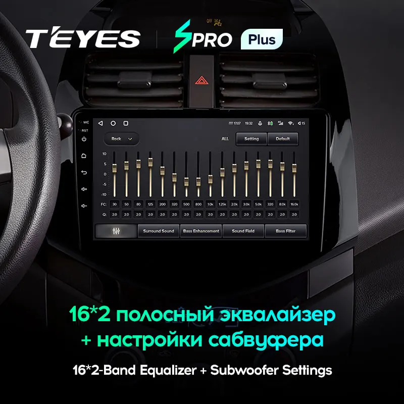 TEYES SPRO Plus Штатная магнитола For Шевроле Спарк M300 Chevrolet Spark 2009 2016 Android 10 до 8 ЯДЕР 4 + 64ГБ