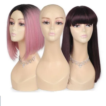 

H0031 Female Realistic PVC Mannequin Head Sale For Wig Jewelry And Hat Display Necklace Rack & Holder