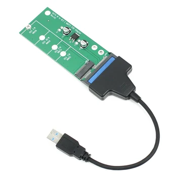 

Add On Card for NGFF M.2 Adapter Plug&Play SATA3 Raiser B-Key SSD Expansion Card 2in1 Converter USB3.0 2.0 Type C Sata III Cable
