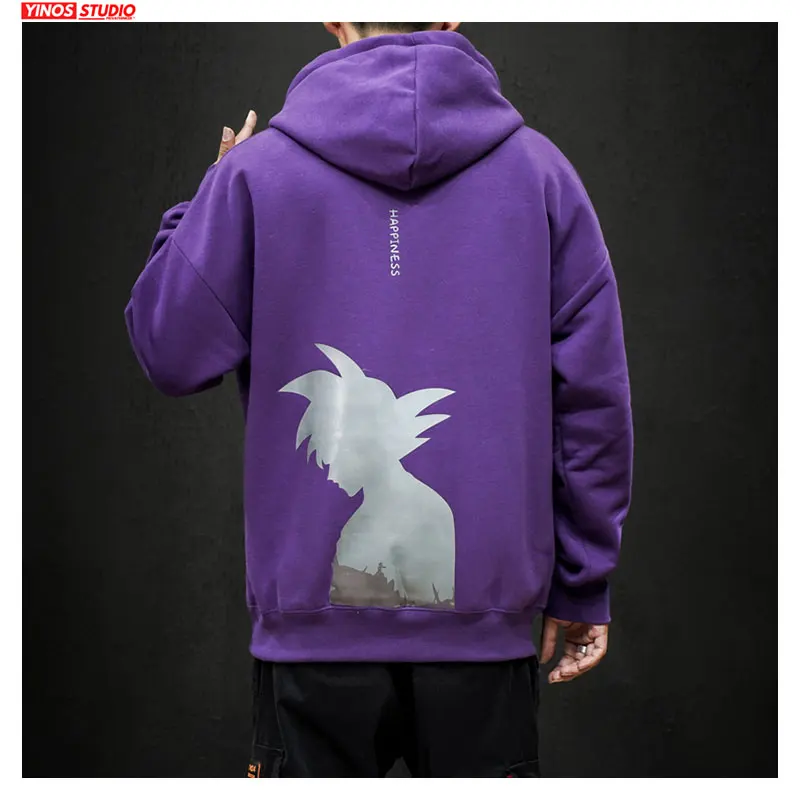 Прямая поставка мужские плотные толстовки с мультяшным рисунком осенняя