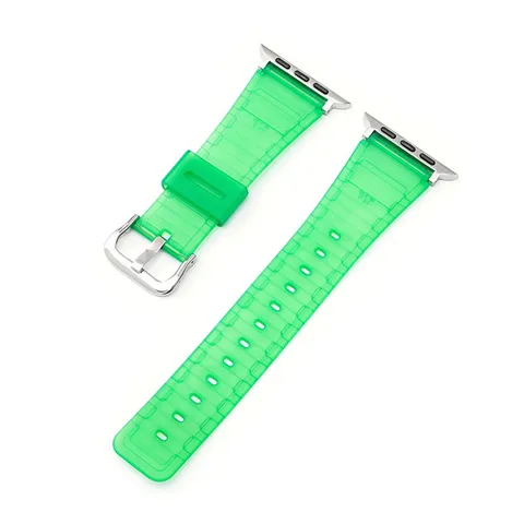 Silicone Strap for Apple Watch 44mm 40mm 42mm 38mm Band iWatch Series 2 3 4 5 6 SE Thin Colorful TPU Wrist Bracelet